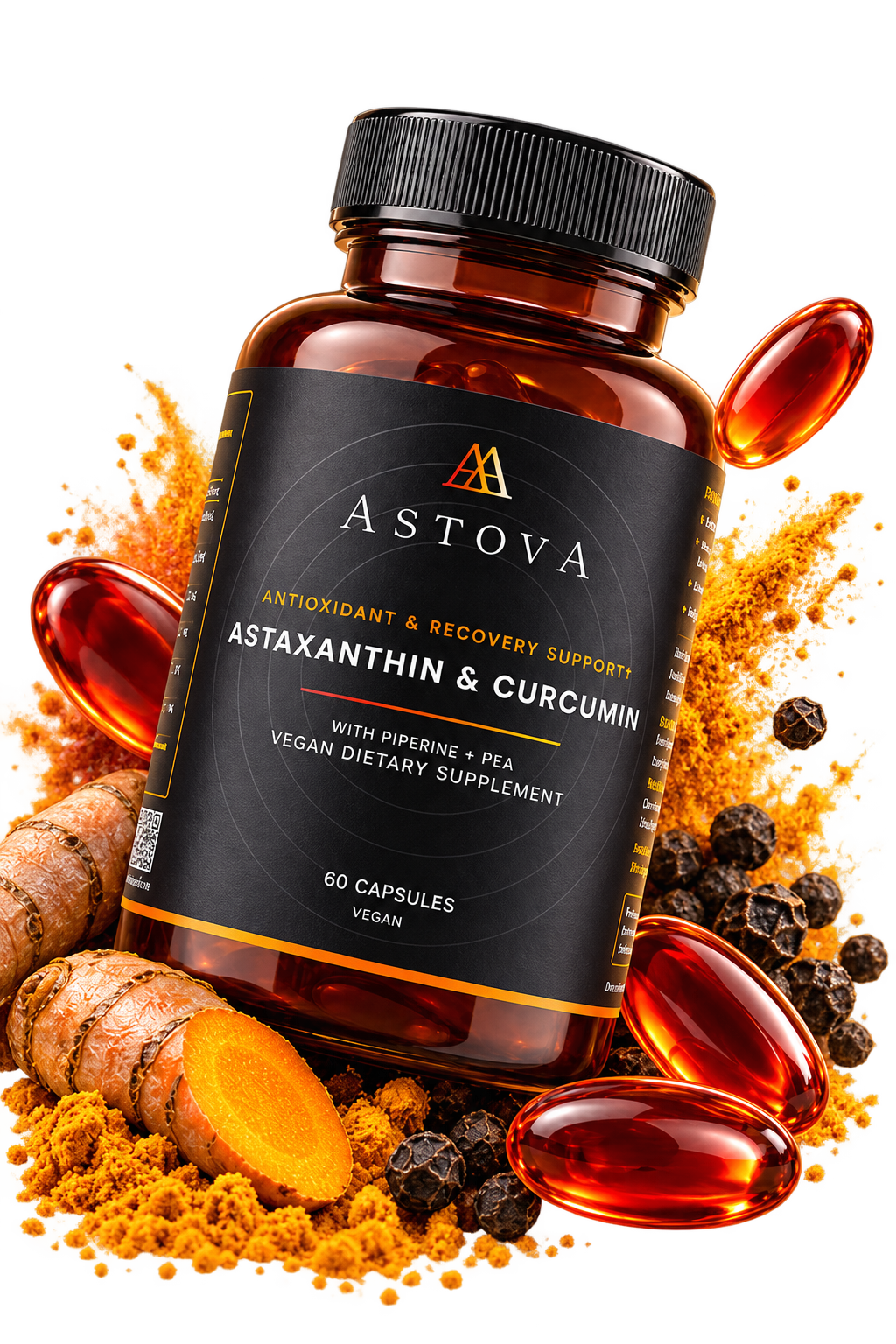 ASTOVA Astaxanthin and Curcumin supplement